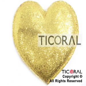 PLACA PVC CORAZON 47053G GLITTER x 1